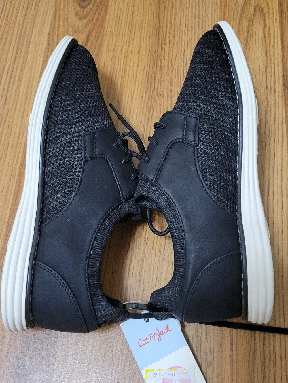 Nwt Cat & Jack Boys Elijah Knit Oxford Dress Shoe